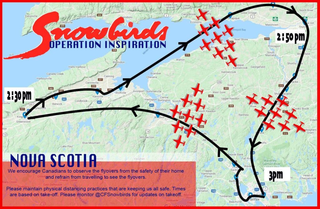 Snowbirds Performance Schedule For Nova Scotia Nova Scotia Buzz