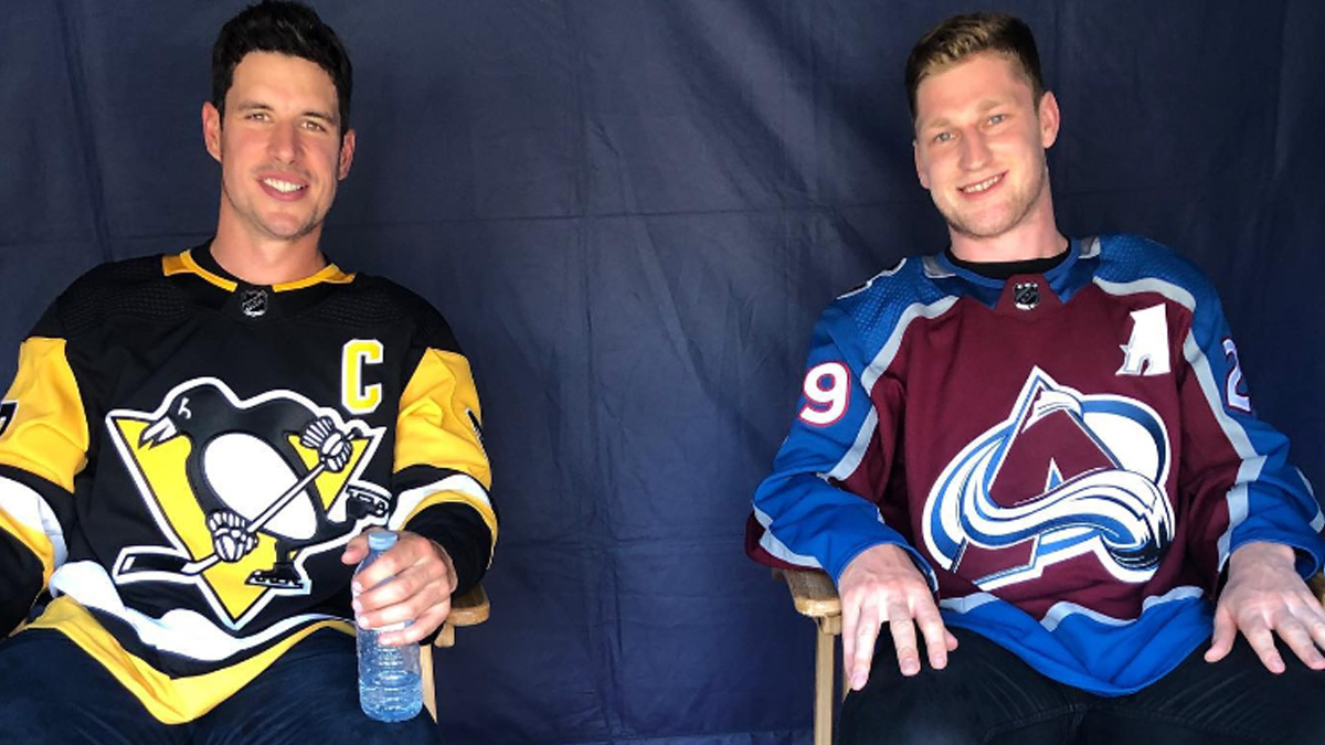 Sidney Crosby and Nathan MacKinnon ran into some old neighborhood friends  last night : r/hockey